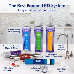 Alkaline Ultraviolet Reverse Osmosis Filtration System Clear + Gauge 100 GDP