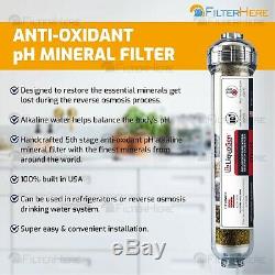 Antioxidant 6 Stage KDF/ pH Alkaline Reverse Osmosis Water System 100 GPD