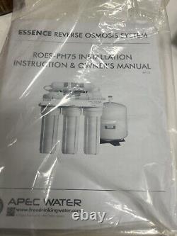 Apec Water Systems Undersink Reverse Osmosis Water Filtration System (ROES-PH75)