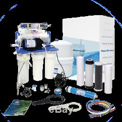 AquaFilter 7 Stage Reverse Osmosis System with pump 75GPD for drinking water