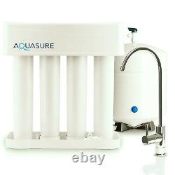 Aquasure Premier Reverse Osmosis Water Filtration System 75 GPD 4-stage Chrome