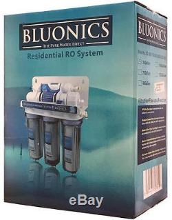 BLUONICS 5 Stage Reverse Osmosis Drinking Water System 50 GPD RO Home Purifier