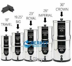 Berkey Water Filter System with 2 BB9 Filters- Travel, Big, Royal, Crown