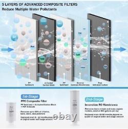 Bevilt RO Reverse Osmosis Water Filtration System Tankless White