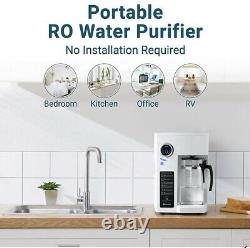 Bluevua RO100ROPOT Reverse Osmosis System, Countertop Water Filter, 4 Stage Puri
