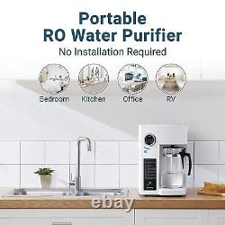 Bluevua RO100ROPOT Reverse Osmosis System Countertop Water Filter 4 Stage Purifi