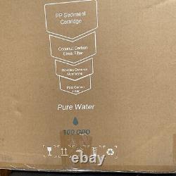 Bluevua RO100ROPOT Reverse Osmosis System, Countertop Water Filter New