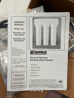 Brand New Kenmore Reverse Osmosis Drinking Water System Ultrafilter 350
