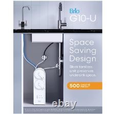Brio G10-U Reverse Osmosis Water Filtration System 4 Stage Tankless RO 500 GPD