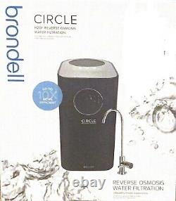 Brondell Reverse Osmosis Circle RC100 RO Water Filter System + Faucet