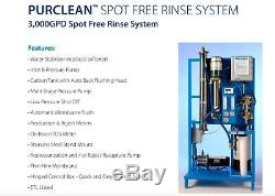 Car Wash Pur Clean Spot Free Rinse System 3000GPD Reverse Osmosis System