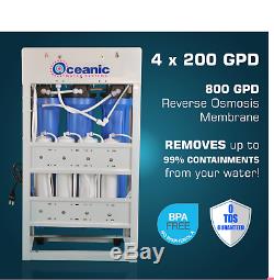 Commercial Grade RO Reverse Osmosis Water Filter System 800 GPD + 40 Gal Tank