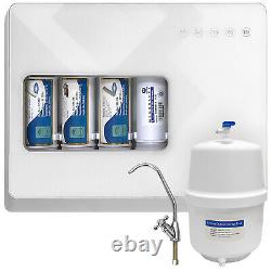 Compact 5-Stage Reverse Osmosis System, NSF Certified 50GPD Membrane