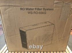 Deepuro RO Water Filter System, Reverse Osmosis Under Sink WS-RO-600G New, Read