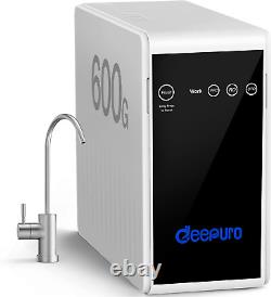 Deepuro Reverse Osmosis System under Sink 600GPD RO System Tankless RO Water Sys