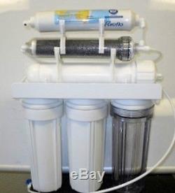 Dual Outlet 100 GPD Reverse Osmosis Water Filter System Drinking/Aquarium RO/DI