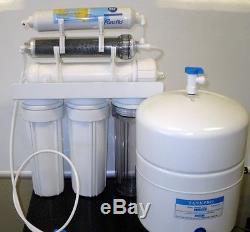 Dual Outlet Reverse Osmosis Water Filter System DI/RO 150 GPD Drinking/Aquariums