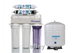 Dual Outlet Reverse Osmosis Water Filter Systems DI/RO 100 GPD Drinking/Aquarium