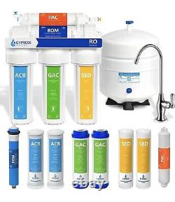Express Water RO5DX Reverse Osmosis Filtration NSF Certified 5 Stage RO System w