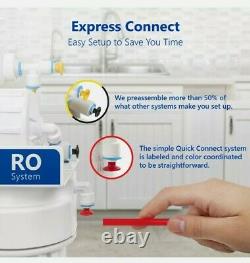 Express Water UV Reverse Osmosis RO Filtration System 11 Stage, Gauge, 100 GDP