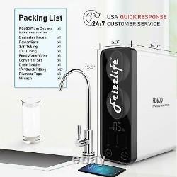 Frizzlife RO Reverse Osmosis Under Sink Water Filter System- 600GPD Tankless
