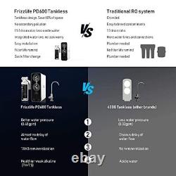 Frizzlife Reverse Osmosis Alkaline Water Filtration System, PD600-TAM3, Tankless