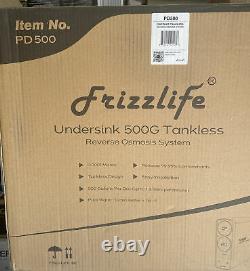 Frizzlife Reverse Osmosis Drinking Water Filtration System- 500 GPD RO Filter