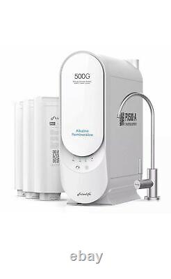 Frizzlife Reverse Osmosis Under Sink Water Filter System 500GPD Alkaline PX500-A