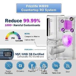 Frizzlife WB99 Countertop Reverse Osmosis System, Alkaline RO Water Filter