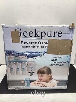 GEEKPURE 5 Stage Reverse Osmosis System Drinking Water Filter 75 GPD with BoosterP