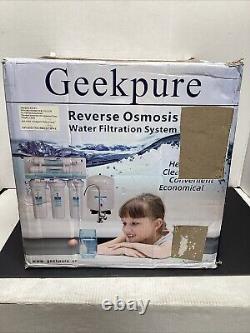 GEEKPURE 5 Stage Reverse Osmosis System Drinking Water Filter 75 GPD with BoosterP