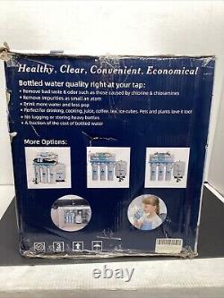 GEEKPURE 5 Stage Reverse Osmosis System Drinking Water Filter 75 GPD with BoosterP