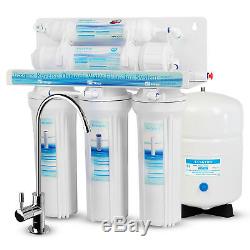 Geekpure 5 Stage Drinking Reverse Osmosis System With 12 Water Filters 75GPD