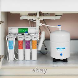 Geekpure 5 Stage Reverse Osmosis System with Quick Twist Change Filter 75 GPD