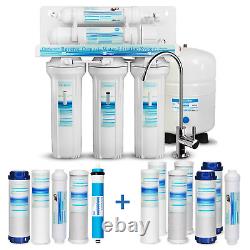 Geekpure 5-Stage Reverse Osmosis Water Filter System-Plus Extra 7 Filters