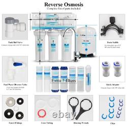 Geekpure 5-Stage Reverse Osmosis Water Filter System-Plus Extra 7 Filters