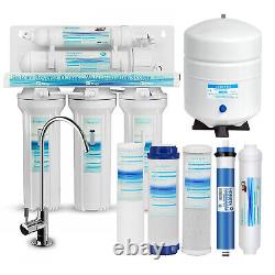 Geekpure 5 Stage Reverse Osmosis Water Filter System wtih 5 extra Filters-75 GPD