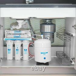 Geekpure 5 Stage Undersink Reverse Osmosis RO System Drinking Water Filter 75GPD