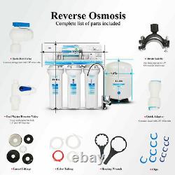 Geekpure 6 Stage Reverse Osmosis System Water Filter With Alkaline Filter 75 GPD