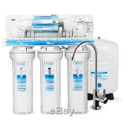 Geekpure 6 Stage Water Reverse Osmosis RO System With Alkaline Filter 75GPD
