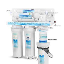Geekpure 6 Stage Water Reverse Osmosis RO System With Alkaline Filter 75GPD