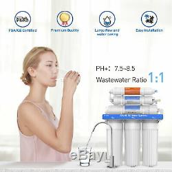 HiKiNS Reverse Osmosis Water Filtration System 150G 6-Stage Home Drinking RO Sys