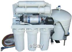 Home Drinking RO Reverse Osmosis Water Filtration System + Pressure Booster Pump