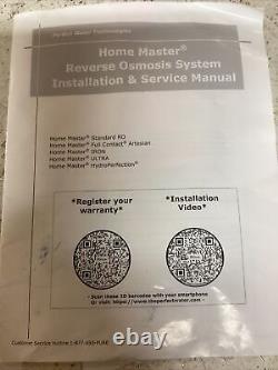 Home Master Under Sink Reverse Osmosis Water Filter System Model# TMAFC- ERP-L