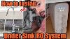 How To Install An Under Sink Reverse Osmosis Ro Water System U0026 Drill Hole In Granite Countertop
