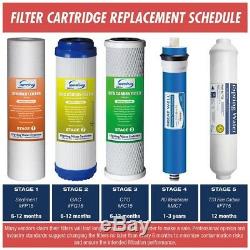 ISPRING Under Sink Replacement Filter Pack 5-Stage Reverse Osmosis System 3-Year