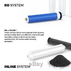 ISpring 5 Stage 75GPD Reverse Osmosis Water Filter System RO Filtration