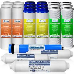 ISpring 5 Stage Reverse Osmosis System Water Filter RO Membrane Replacement Set