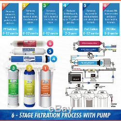 ISpring 6-Stage 75GPD Reverse Osmosis Alkaline PH Water System with Pump #RCC7P-AK