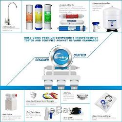 ISpring 6 Stage 75GPD Reverse Osmosis Alkaline Water Filter System RO Filtration